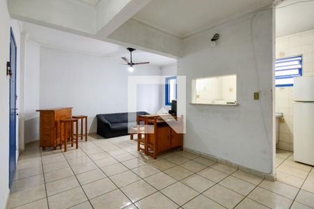 Sala de apartamento para alugar com 1 quarto, 60m² em Boqueirão, Praia Grande