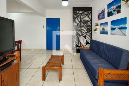 Sala de apartamento para alugar com 1 quarto, 60m² em Boqueirão, Praia Grande