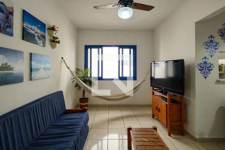 Sala de apartamento para alugar com 1 quarto, 60m² em Boqueirão, Praia Grande