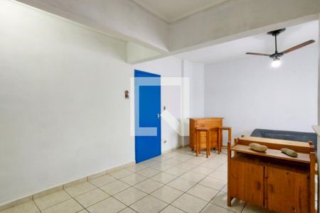 Sala de apartamento para alugar com 1 quarto, 60m² em Boqueirão, Praia Grande