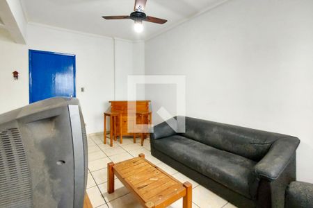 Sala de apartamento para alugar com 1 quarto, 60m² em Boqueirão, Praia Grande