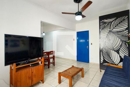 Sala de apartamento para alugar com 1 quarto, 60m² em Boqueirão, Praia Grande