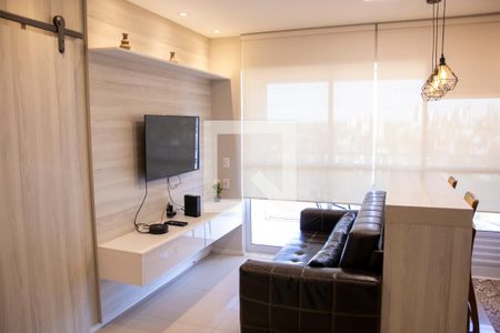 Sala de apartamento para alugar com 1 quarto, 45m² em Jardim Goiás, Goiânia