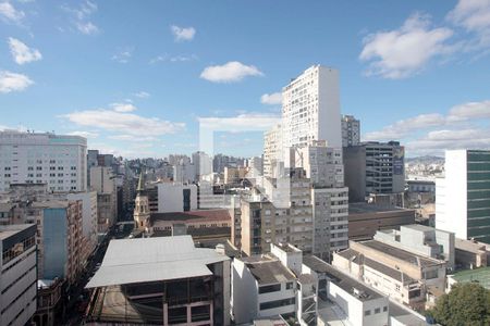 Studio - Sala/Quarto/Cozinha Vista de kitnet/studio à venda com 1 quarto, 26m² em Centro Histórico, Porto Alegre