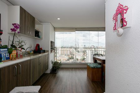 Varanda gourmet de apartamento à venda com 3 quartos, 110m² em Chácara Califórnia, São Paulo