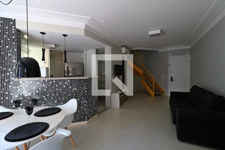 Sala de apartamento para alugar com 1 quarto, 82m² em Jardim, Santo André