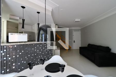 Sala de apartamento para alugar com 1 quarto, 82m² em Jardim, Santo André