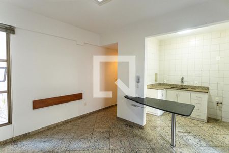 Sala de apartamento à venda com 1 quarto, 43m² em Santo Antônio, Belo Horizonte