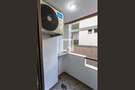 Varanda da Sala de apartamento à venda com 1 quarto, 43m² em Santo Antônio, Belo Horizonte