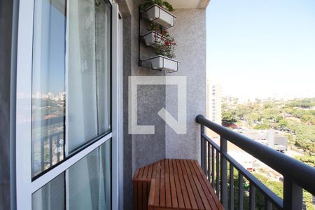 Varanda Sala de apartamento para alugar com 1 quarto, 27m² em Moema, São Paulo