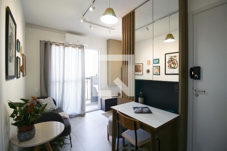 Sala de apartamento para alugar com 1 quarto, 27m² em Moema, São Paulo