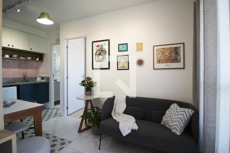 Sala de apartamento para alugar com 1 quarto, 27m² em Moema, São Paulo