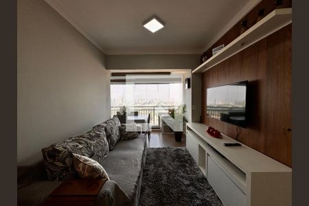Sala de apartamento à venda com 2 quartos, 62m² em Vila Apiai, Santo André