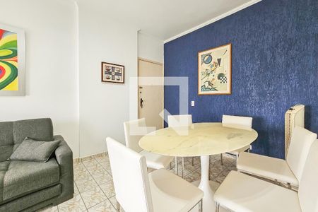 Sala de apartamento para alugar com 1 quarto, 45m² em Jardim Virginia, Guarujá