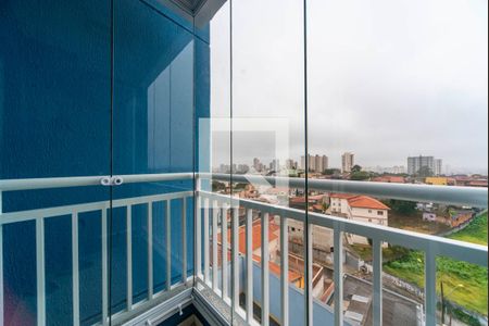 Varanda da Sala de apartamento à venda com 2 quartos, 55m² em Vila Eldízia, Santo André