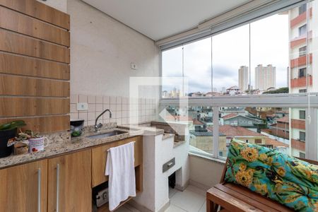 Varanda Gourmet de apartamento à venda com 3 quartos, 78m² em Parque Mandaqui, São Paulo