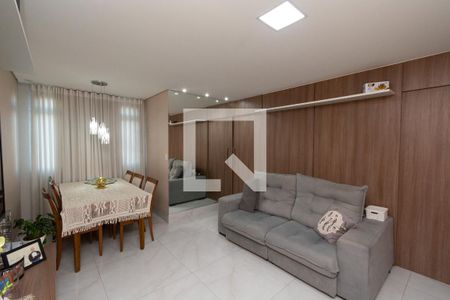 Sala de Estar e Jantar de apartamento à venda com 3 quartos, 80m² em Santa Cruz Industrial, Contagem