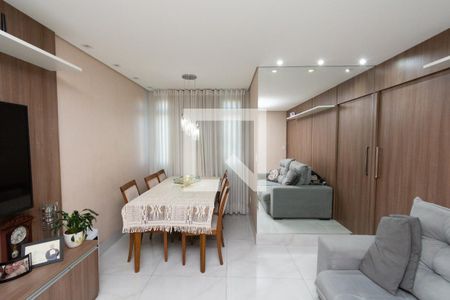 Sala de Estar e Jantar de apartamento à venda com 3 quartos, 80m² em Santa Cruz Industrial, Contagem