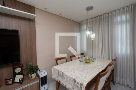 Sala de Estar e Jantar de apartamento à venda com 3 quartos, 80m² em Santa Cruz Industrial, Contagem