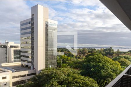 Vista Salas de Estar e Jantar de kitnet/studio para alugar com 1 quarto, 56m² em Praia de Belas, Porto Alegre