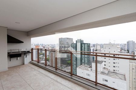 Varanda da Sala de apartamento à venda com 3 quartos, 109m² em Campo Belo, São Paulo