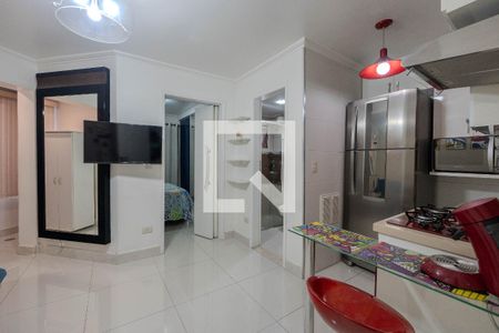 Sala/Cozinha de apartamento à venda com 1 quarto, 41m² em Centro, São Paulo