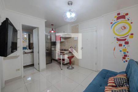 Sala/Cozinha de apartamento à venda com 1 quarto, 41m² em Centro, São Paulo