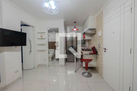 Sala/Cozinha de apartamento à venda com 1 quarto, 41m² em Centro, São Paulo