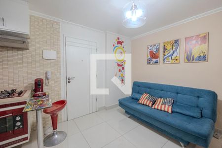 Sala/Cozinha de apartamento à venda com 1 quarto, 41m² em Centro, São Paulo