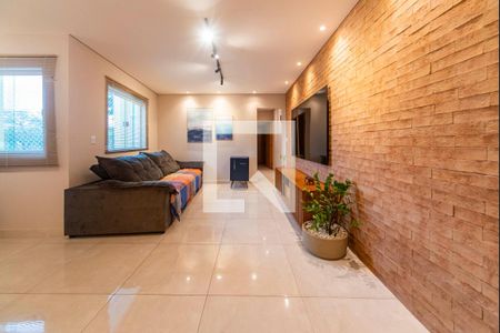 Sala de apartamento à venda com 2 quartos, 152m² em Vila Alzira, Santo André