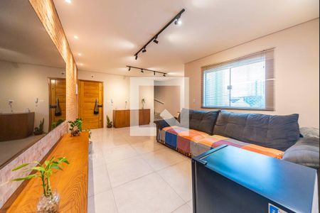 Sala de apartamento à venda com 2 quartos, 152m² em Vila Alzira, Santo André