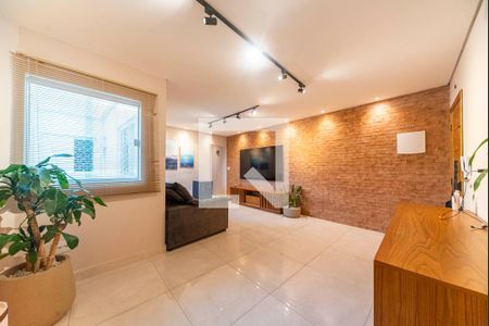 Sala de apartamento à venda com 2 quartos, 152m² em Vila Alzira, Santo André