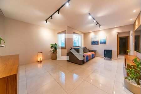 Sala de apartamento à venda com 2 quartos, 152m² em Vila Alzira, Santo André