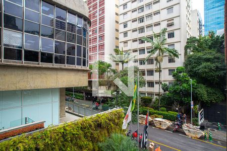 Varanda da Sala - Vista de apartamento para alugar com 1 quarto, 87m² em Consolação, São Paulo