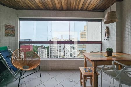 Varanda de apartamento para alugar com 2 quartos, 77m² em Vila Alzira, Guarujá