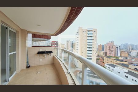 Varanda da Sala de apartamento para alugar com 2 quartos, 75m² em Tupi, Praia Grande