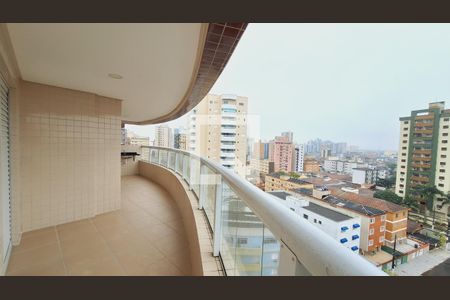 Varanda da Sala de apartamento para alugar com 2 quartos, 75m² em Tupi, Praia Grande