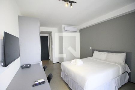 Quarto-Sala de apartamento para alugar com 1 quarto, 26m² em Indianópolis, São Paulo