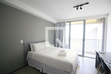 Quarto-Sala de apartamento para alugar com 1 quarto, 26m² em Indianópolis, São Paulo