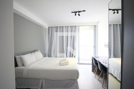 Quarto-Sala de apartamento para alugar com 1 quarto, 26m² em Indianópolis, São Paulo