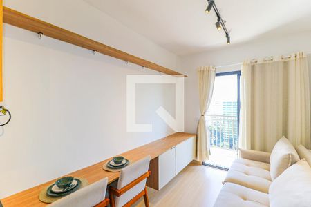 Sala de apartamento para alugar com 1 quarto, 33m² em Santo Amaro, São Paulo