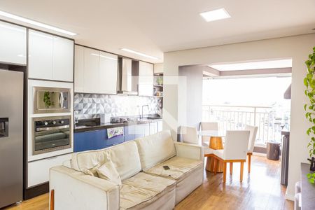 Sala e Cozinha de apartamento à venda com 2 quartos, 56m² em Jardim Matarazzo, São Paulo