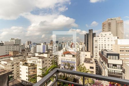 Varanda - Vista de apartamento à venda com 4 quartos, 167m² em Higienópolis, São Paulo