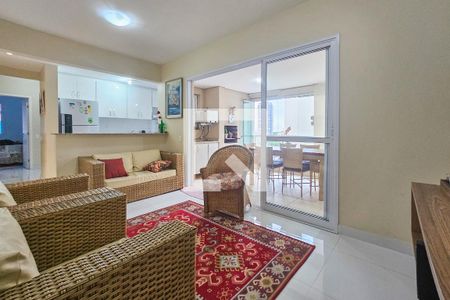 Sala de apartamento para alugar com 3 quartos, 84m² em Jardim Praiano, Guarujá