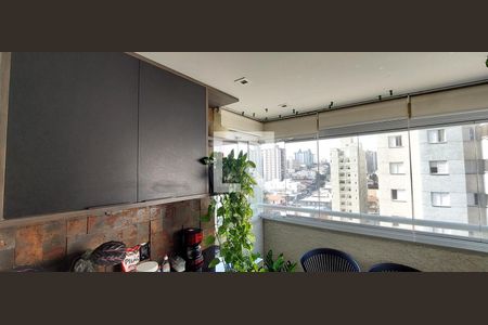 Varanda Sala de apartamento à venda com 2 quartos, 60m² em Vila Valparaíso, Santo André