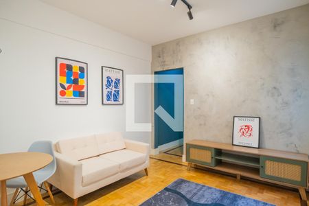 Sala de apartamento à venda com 1 quarto, 43m² em Cidade Baixa, Porto Alegre