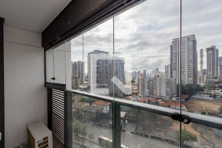 Varanda de kitnet/studio para alugar com 1 quarto, 27m² em Jardim das Acacias, São Paulo