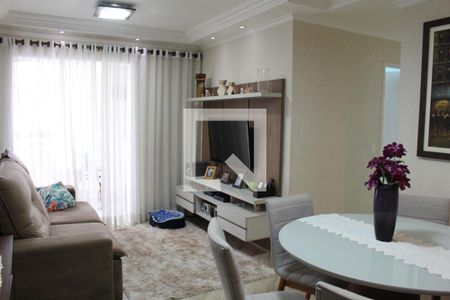 Sala de apartamento à venda com 3 quartos, 75m² em Vila Paulo Silas, São Paulo