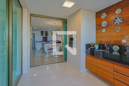 Varanda da Sala de apartamento à venda com 4 quartos, 278m² em Vila da Serra, Nova Lima