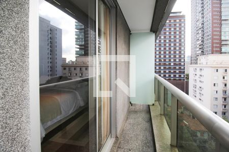 Varanda de apartamento à venda com 1 quarto, 60m² em Itaim Bibi, São Paulo